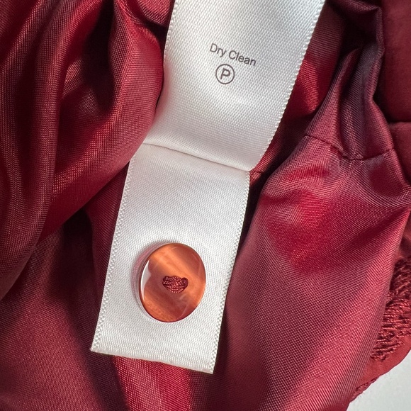 Coldwater Creek Women Quilted Jacket Burgundy Lightweight Coat L 14 Christmas - Picture 10 of 12